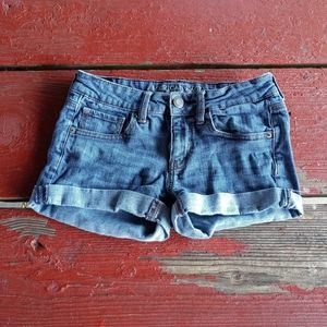 Women's American Eagle Jean Cutoff Cuffed Shorts